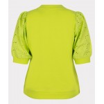 Esqualo Sweater broderie Sweat Lime